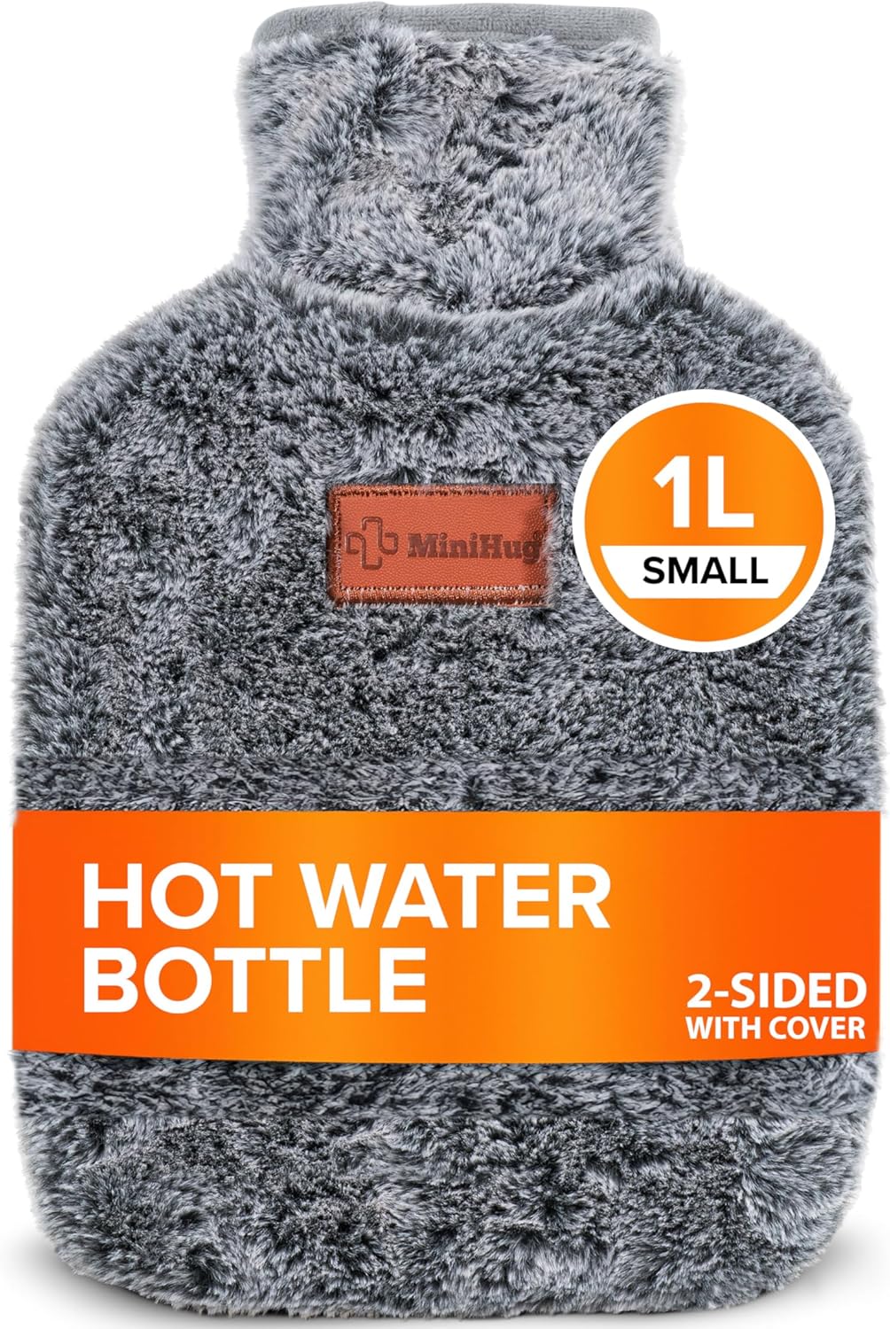 MiniHug, Small Hot Water Bottle with Cover