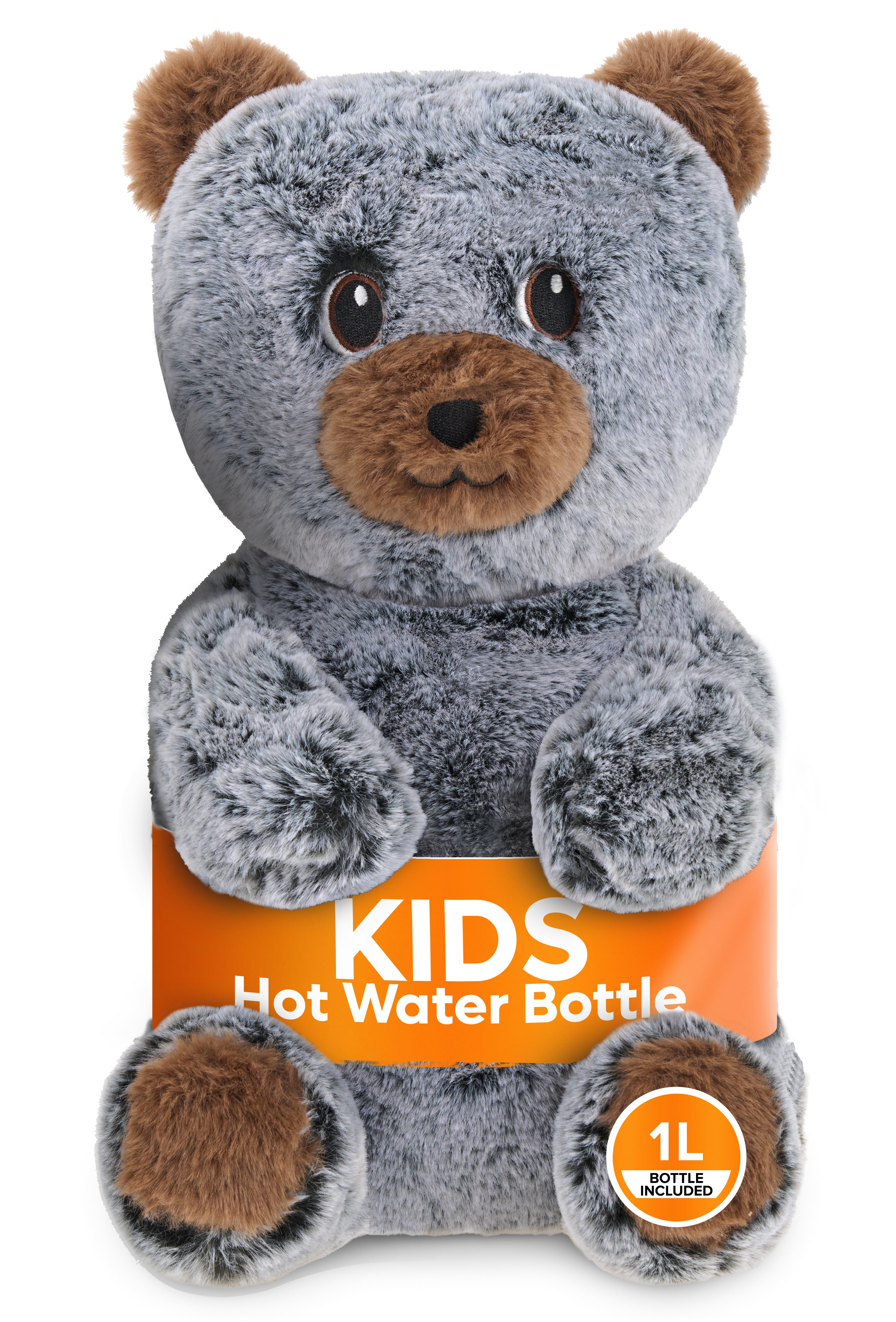 BearHug, Kids Hot Water Bottle with Cover