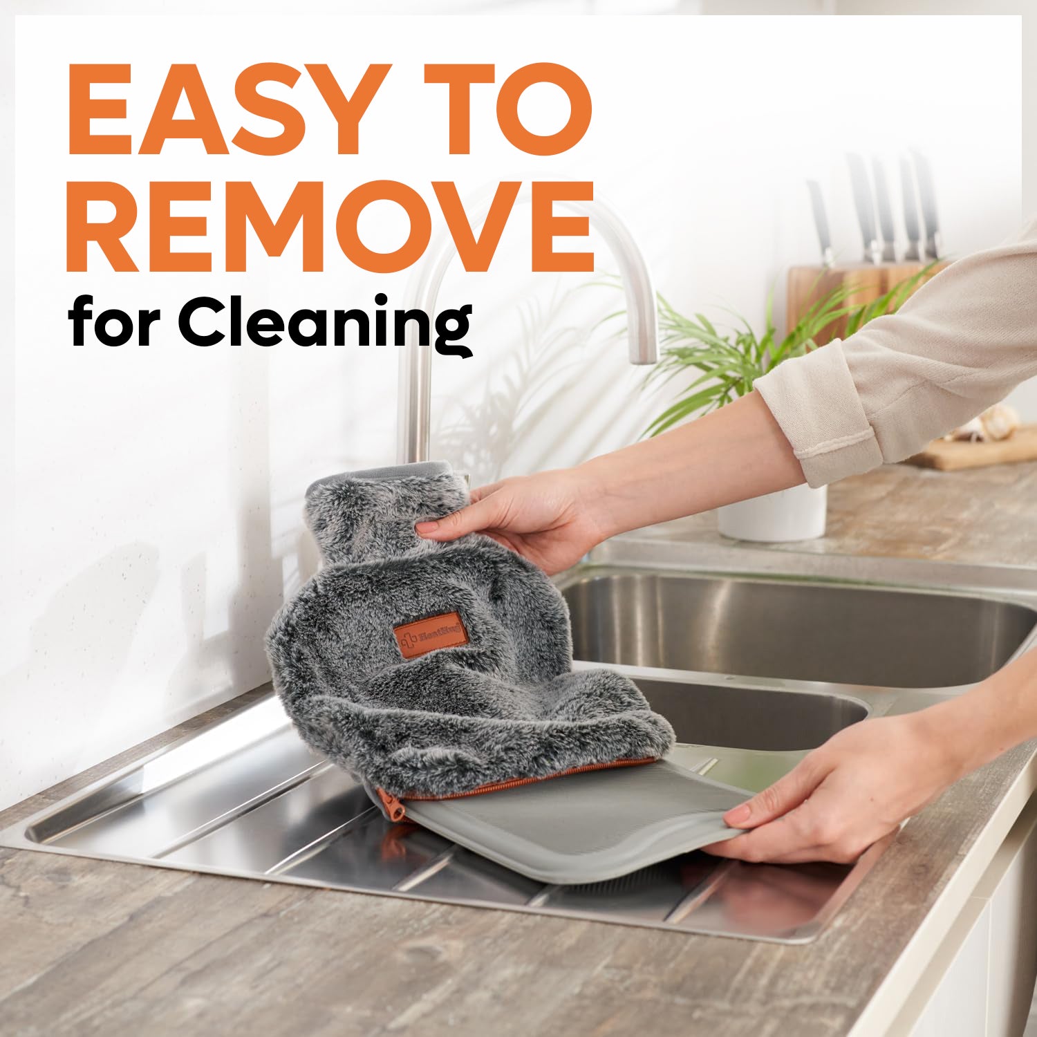 MiniHug, Small Hot Water Bottle with Cover