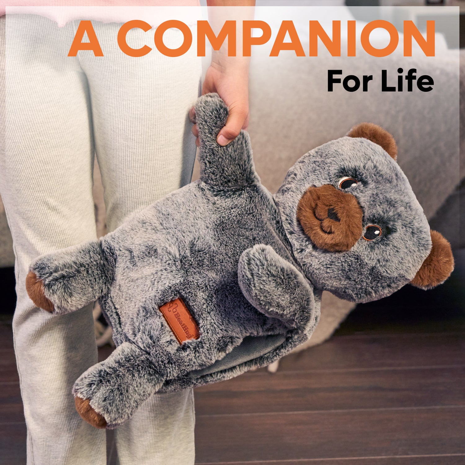 BearHug, Kids Hot Water Bottle with Cover